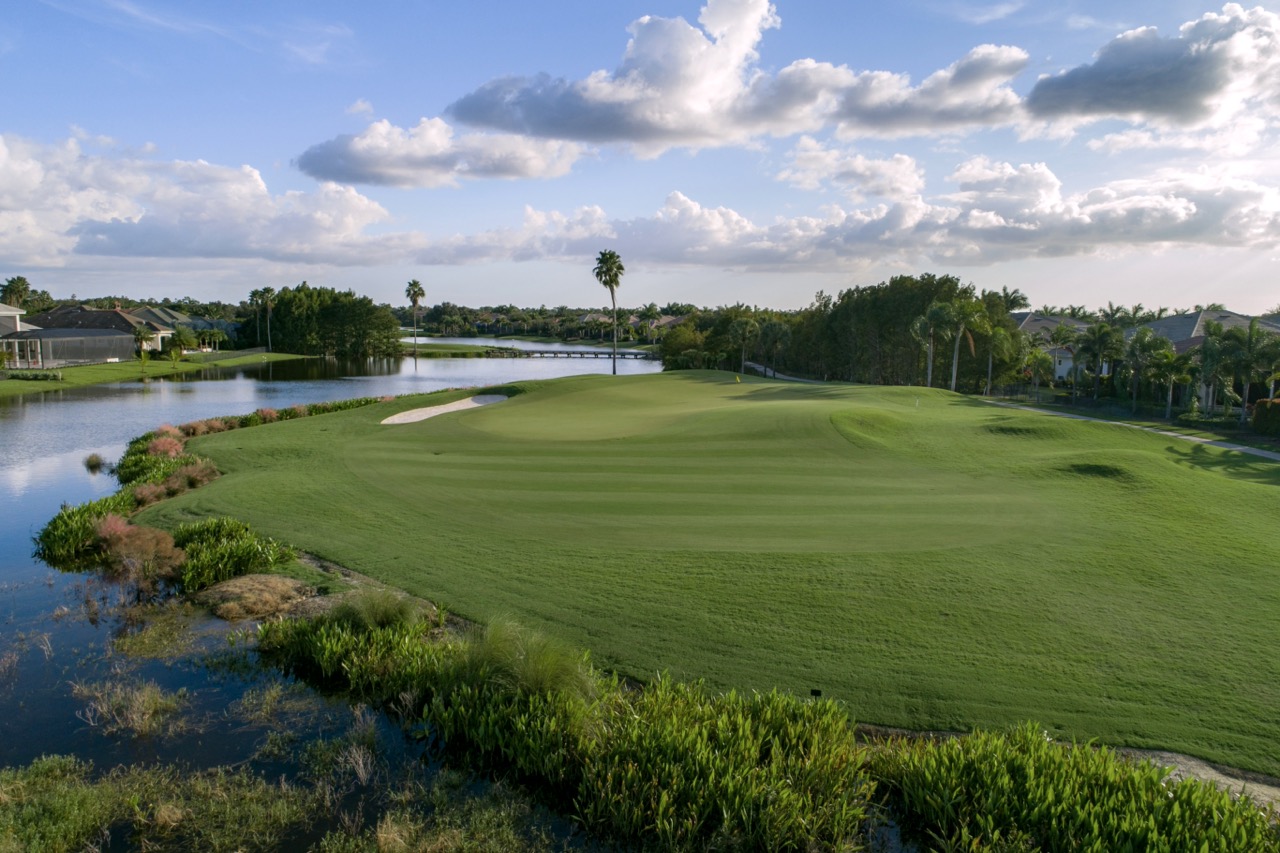 (Lakes Course): The Lakes Course at Quail West Golf & Country Club in Naples offers wide-open vistas and strategic play across shimmering waters and marshes, one of two championship courses reimagined for today’s golfer.